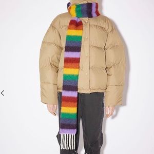 Acne Studios WOOL-APACA FRINGE SCARF - SKINNY